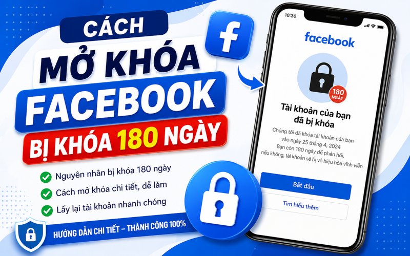 Mở Khóa Facebook Bị Khóa 180 Ngày thumbnail